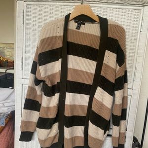 slouchy striped sweater